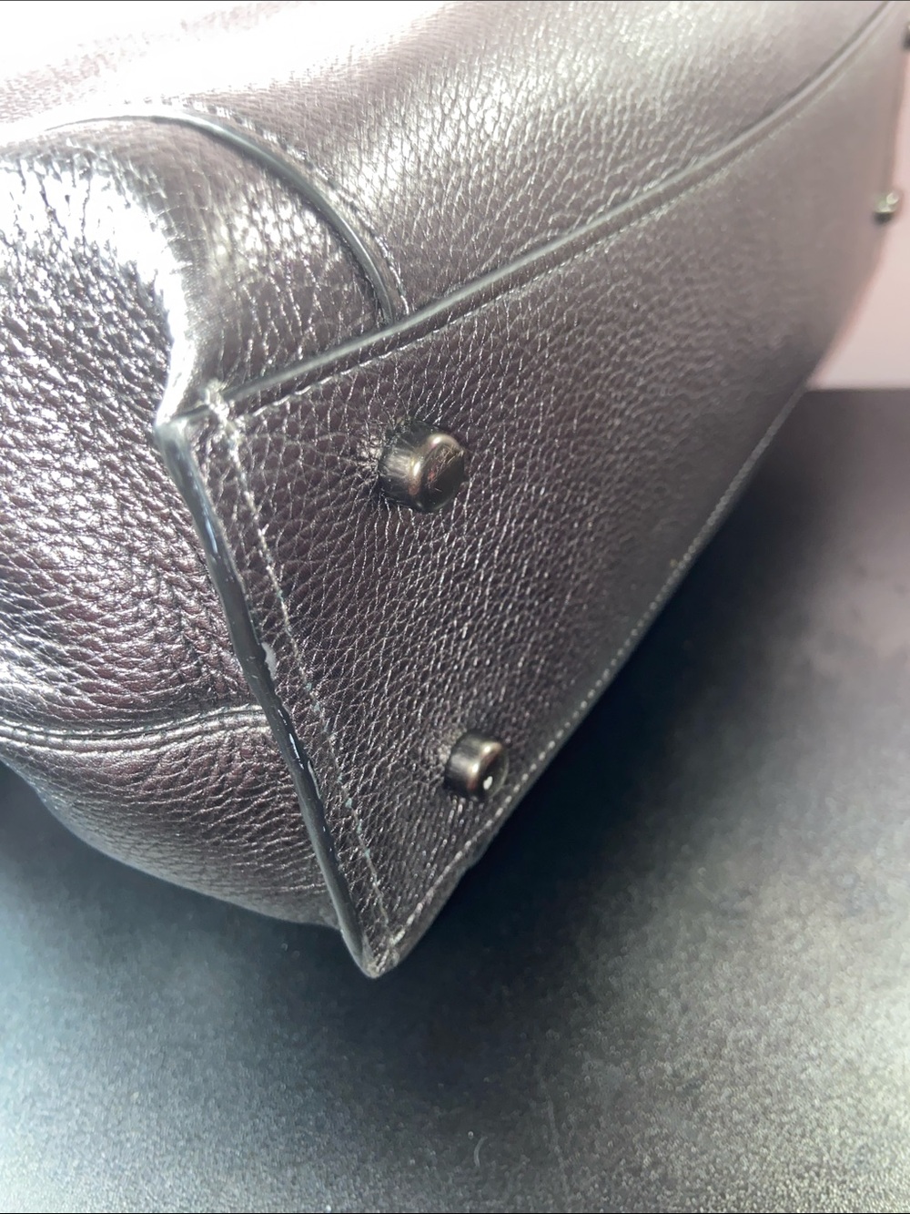 Coach Dalton 31 Metallic Shoulder Bag EUC - Picture 5 of 12